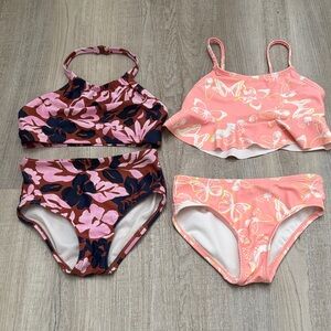 Carter's Pink Floral & Butterfly 2-Pack Swim Sets